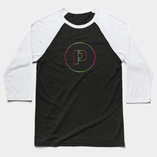 letter P colorful design Baseball T-Shirt